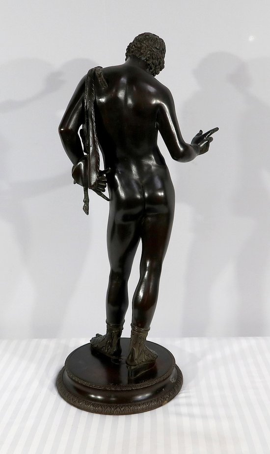 Importante "Narciso" in bronzo di M. Amodio - Fine XIX secolo