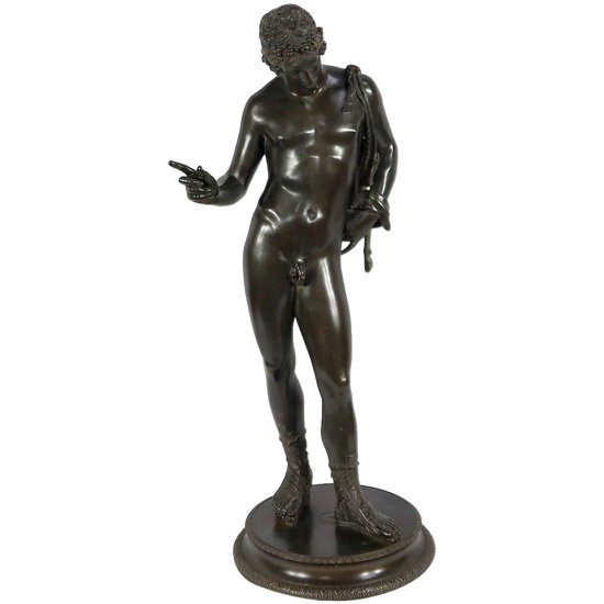 Important Bronze " Narcissus " by M. Amodio - End of XIXth century