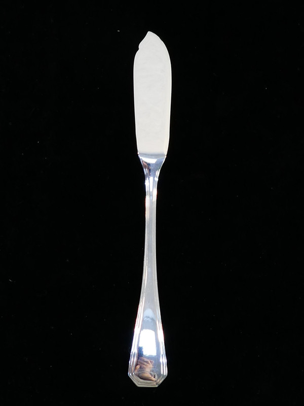 12 CHRISTOFLE ART DECO fish knives AMERICA model by Luc LANEL