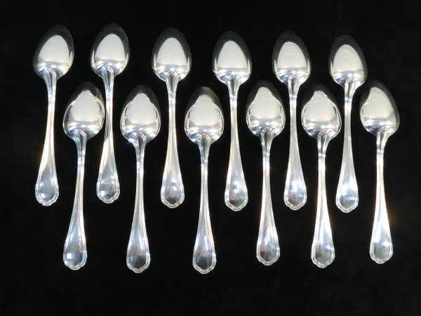 12 large spoons CHRISTOFLE model SPATOURS