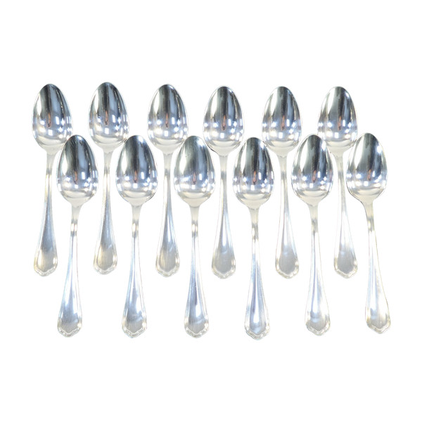 12 large spoons CHRISTOFLE model SPATOURS