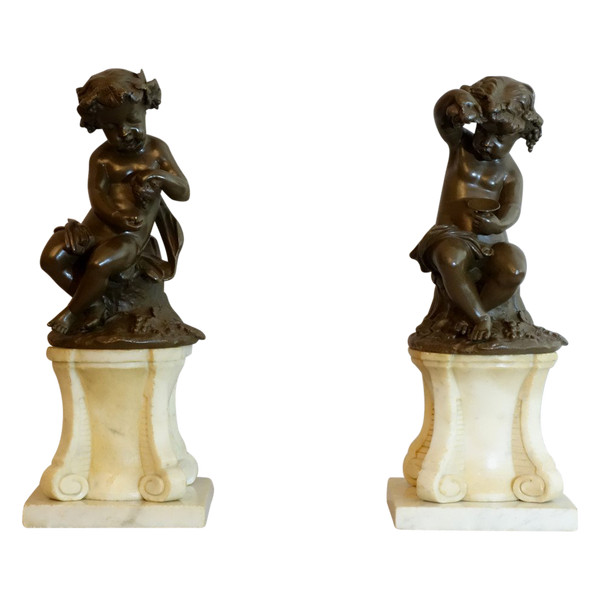 Coppia di Putti Vendangeurs 1780 circa