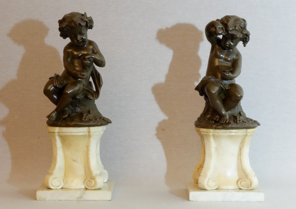 Coppia di Putti Vendangeurs 1780 circa