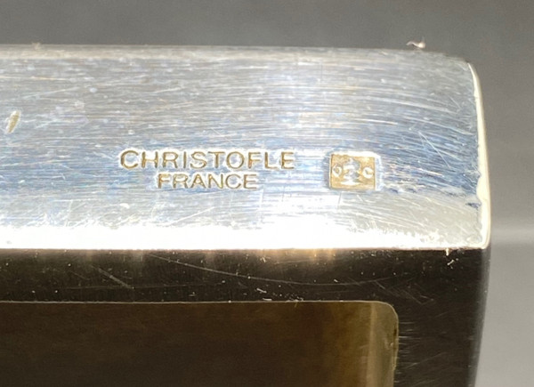 SILVER PLATED BRONZE POCKET BOX CHRISTOPHE
