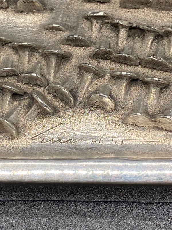 SILVER PLATED BRONZE POCKET BOX CHRISTOPHE