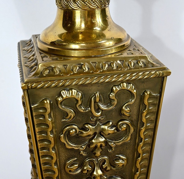 Coppia di foderi in ottone, gusto Luigi XVI, periodo Napoleone III - metà del XIX secolo