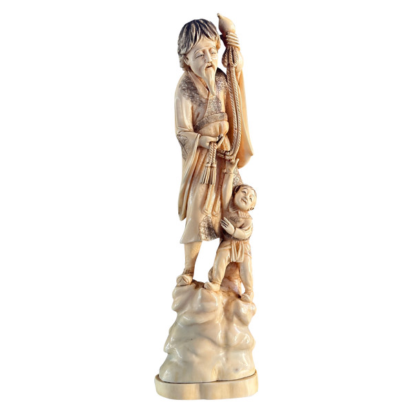 Okimono Scultura in avorio Giappone Periodo Meiji (1868 - 1912)
