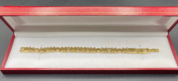 BRACCIALE PLACCATO ORO E AMARI DI MARE