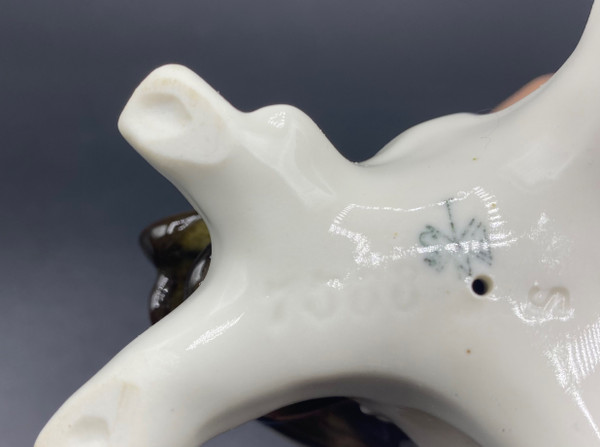 OWL ENAMELED PORCELAIN