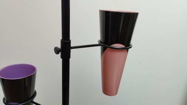 Lampadaire porte plante en fer forgé circa 1950