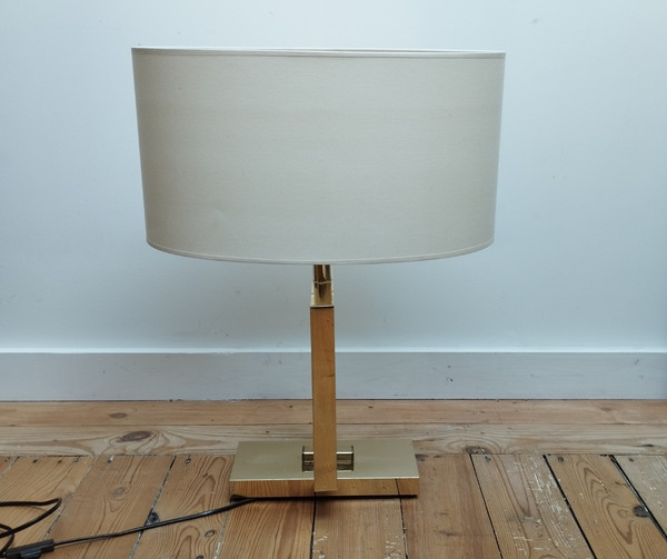Wohnzimmerlampe im Geschmack von Willy Rizzo circa 1970