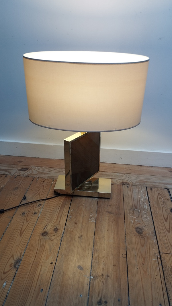 Wohnzimmerlampe im Geschmack von Willy Rizzo circa 1970