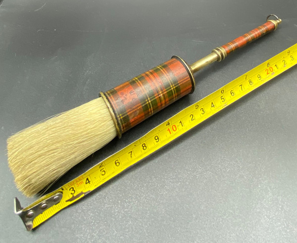 BRASS BRUSH & PLAID PAPER