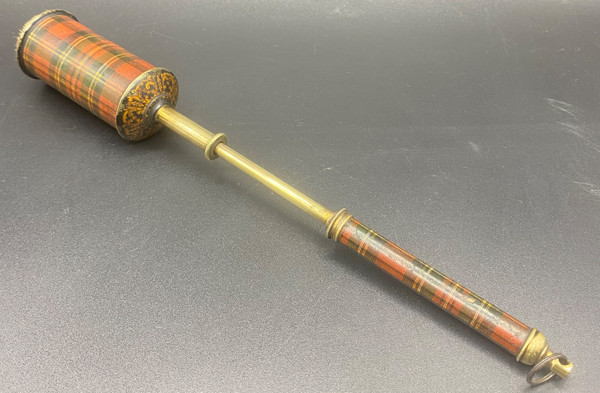 BRASS BRUSH & PLAID PAPER