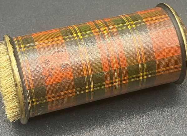 BRASS BRUSH & PLAID PAPER