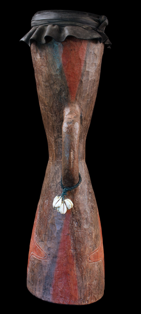 Tambour à main, Instrument Traditionnel, Art Océanien, Art Tribal, Papouasie Nouvelle Guinée