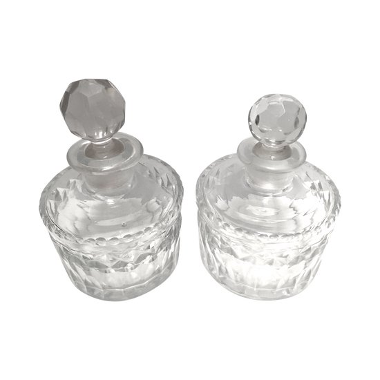 Pair of BACCARAT perfume bottles circa 1830