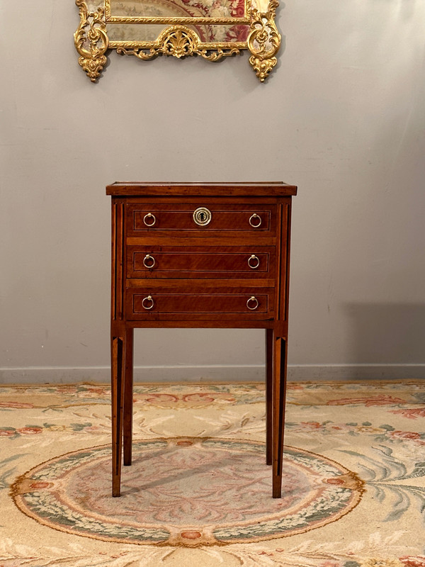 Small Louis XVI Period Chiffonniere Table About 1780