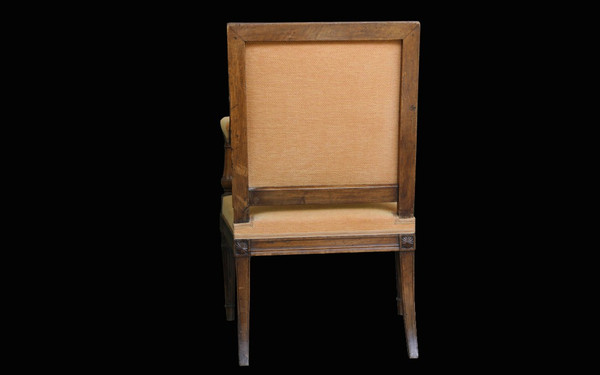 Fauteuil Louis XVI  Dossier à la reine 