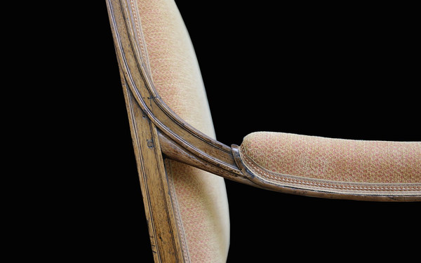 Fauteuil Louis XVI  Dossier à la reine 