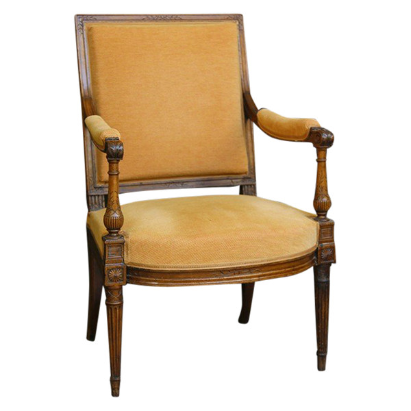 Louis XVI armchair Backrest à la reine