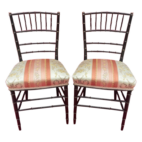 Pair Of Chairs Napoleon III Period