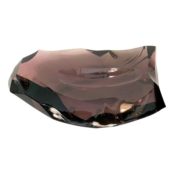 Large vacuum pocket stamped BACCARAT showing a block of crystal