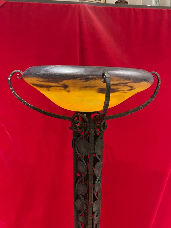 Daum Nancy Large Art Deco Floor Lamp 1930