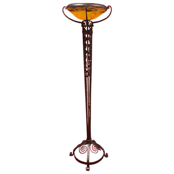 Daum Nancy Large Art Deco Floor Lamp 1930