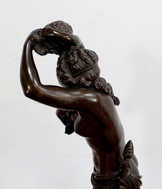 Bronze "Bacchante and small fauns" after J-J Foucou - 2nd half of the 19th century