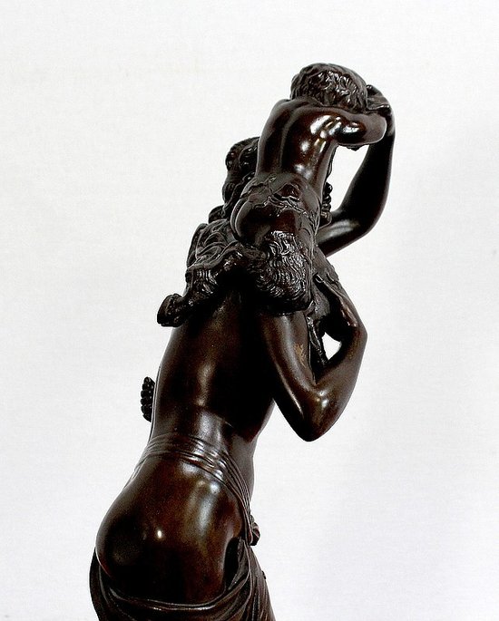 Bronze "Bacchante and small fauns" after J-J Foucou - 2nd half of the 19th century