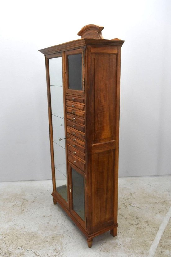 Rare Dentist's Furniture In Walnut Period 1900