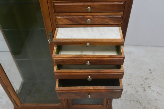 Rare Dentist's Furniture In Walnut Period 1900