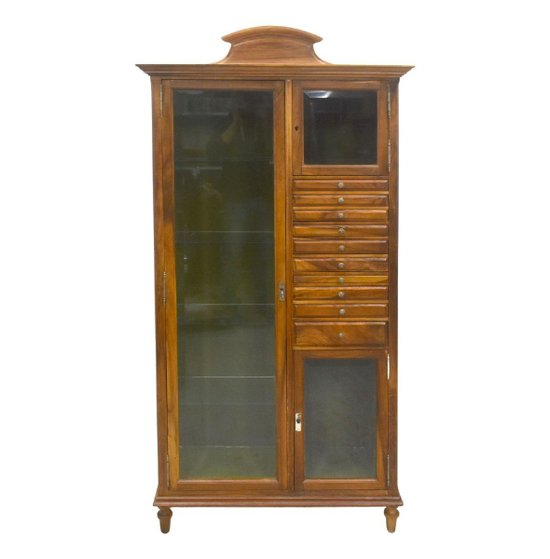 Rare Dentist's Furniture In Walnut Period 1900