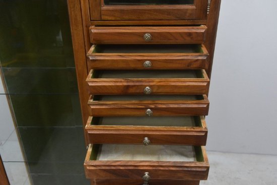 Rare Dentist's Furniture In Walnut Period 1900