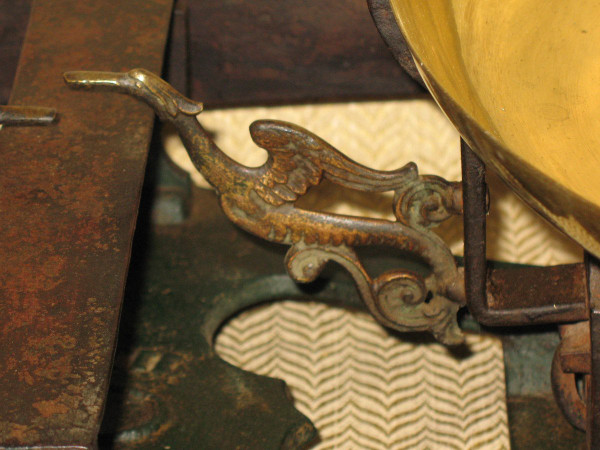 Very large cast iron scale Béranger in Lyon of range 60 kg 19th century