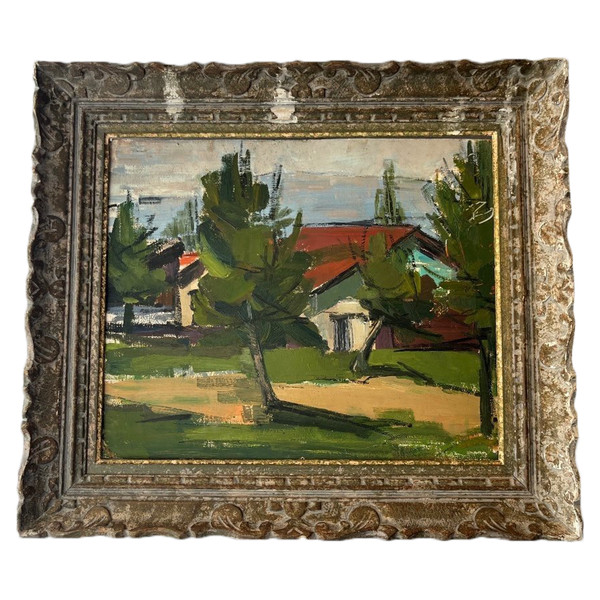 Oil On Cardboard - Country Landscape - Attributed to Henri Epstein (1891-1944) - About 1930