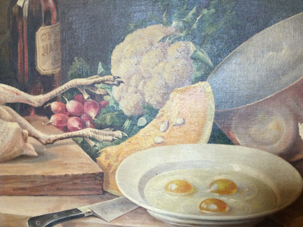 TOURSKY 1867  « nature morte à la volaille »