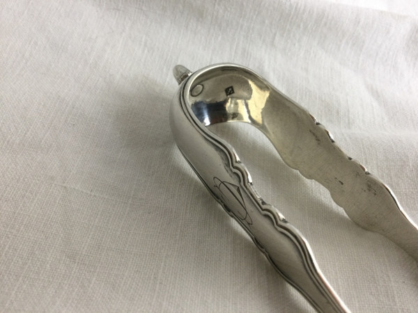 Silver sugar tongs