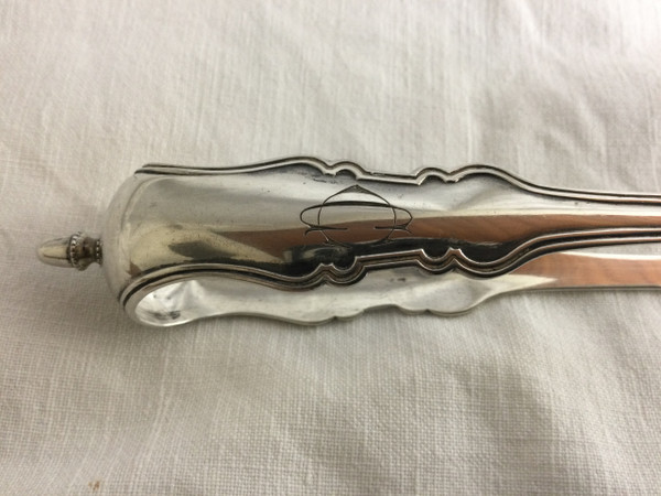 Silver sugar tongs