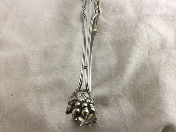 Silver sugar tongs