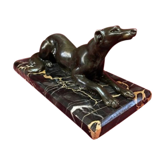 Statue Sculpture Levrier Art Deco 1930