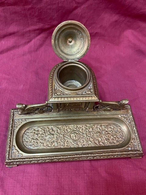 Napoleon III Style Inkwell With Sphinx XIX