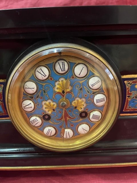 Enamel And Gilt Bronze Clock Louis Constant Sevin (1821-1888) Ferdinand Barbedienne