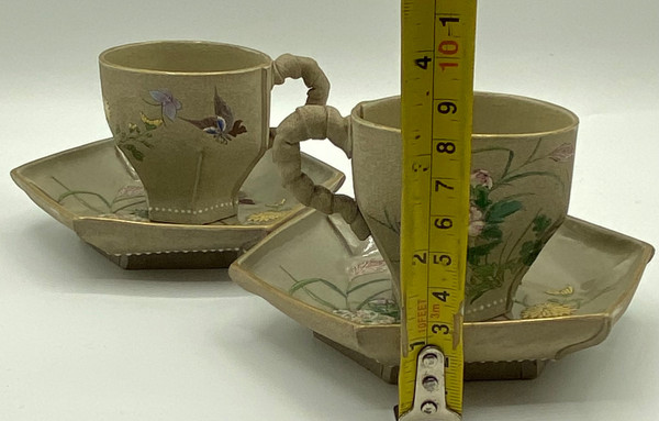 PAIRE DE TASSE EN TERRE CUITE 