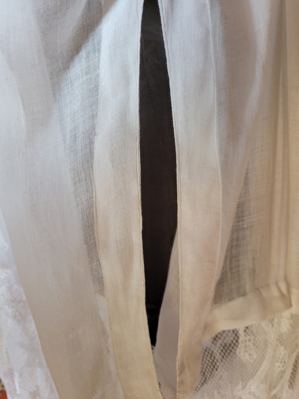 Priest's alb with embroidered net, circa 1900