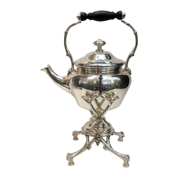 Fontana da tè / samovar a dondolo in argento CHRISTOFLE