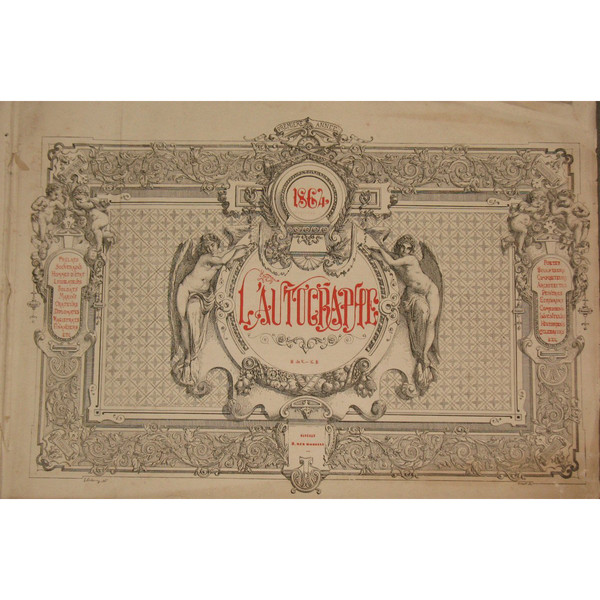 The autograph Book of autographs of personalities 210 pages 1st edition of 1864