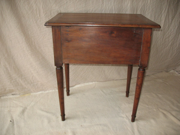 Small Louis XVI style walnut chiffonier table stamped 19th century