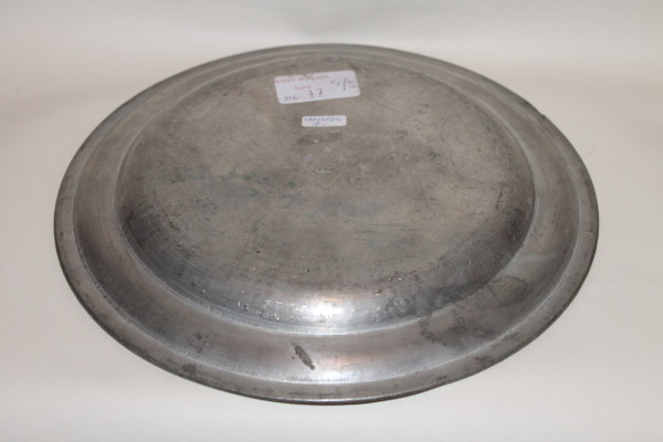 Languedoc pewter dish with 18th century coat of arms